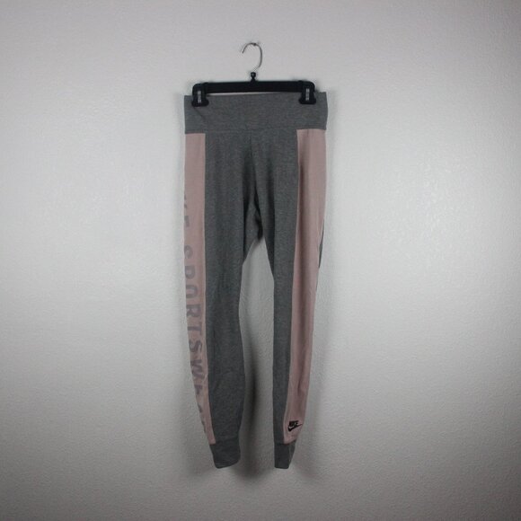 BUNDLE, 2 Pants, Joggers, Women's M, Gray with Pink - Picture 1 of 11